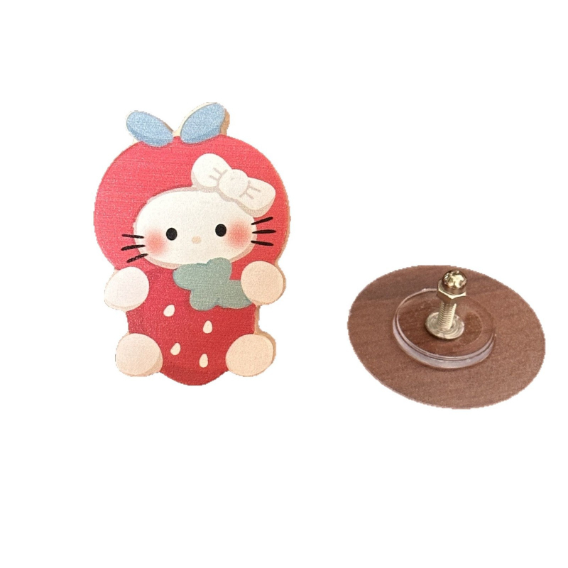 Ξύλινη αυτοκόλλητη γάτα κρεμάστρα, καλλιτεχνικό σχέδιο, χωρίς τρύπες, για πόρτες και ντουλάπες, 3–5 kg χωρητικότητα