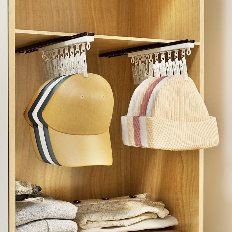 Стенно монтирана медна двойна закачалка с плъзгаща релса, 20–30 кг товар, стил лайт лукс