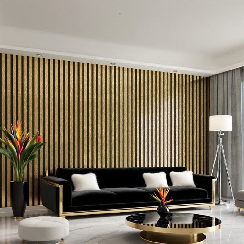 3D PVC falikép matrica, Novelvital márka, vízálló és nedvességálló, hangszigetelés, dekoratív dizájn, minta: egyszínű / geometrikus / absztrakt, 1 darab, modern minimalist stílus