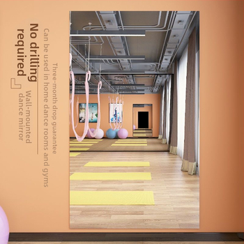 Seinasse paigaldatav tantsustuudio peegel metallraamiga, lihtne ja kaasaegne stiil, teine töötlemise meetod, Chi weng