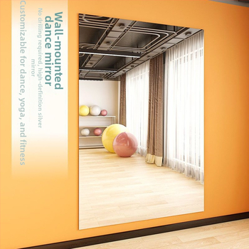 Seinasse paigaldatav tantsustuudio peegel metallraamiga, lihtne ja kaasaegne stiil, teine töötlemise meetod, Chi weng