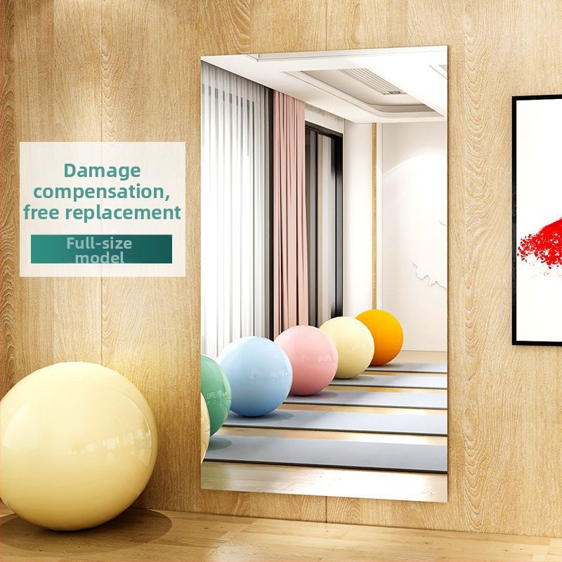 Seinasse paigaldatav tantsustuudio peegel metallraamiga, lihtne ja kaasaegne stiil, teine töötlemise meetod, Chi weng