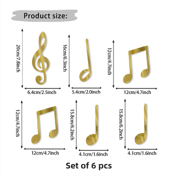 PVC sienas uzlīme 3D mūzikas nots dekors, pašlīmējošs, mūsdienīgs minimālisma stils, piemērots dzīvojamajai istabai, guļamistabai un studijai