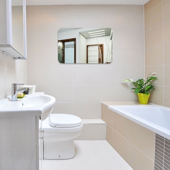 Jednodijelno akrilno zidno ogledalo, samoljepljivo, vodootporno, moderni minimalistički stil, za dnevni boravak, spavaću sobu, radnu sobu, kupaonicu, balkon