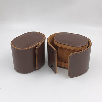 Пътуваща кутия за съхранение на часовник — кожена, ръчно изработена, подаръчна кутия, модел: единична чанта за часовник, марка: Tendo Packaging