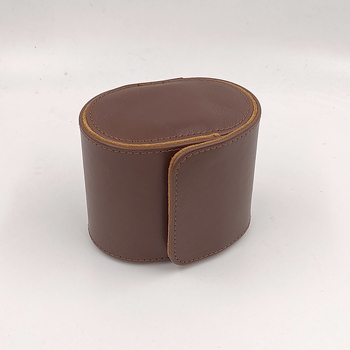 Пътуваща кутия за съхранение на часовник — кожена, ръчно изработена, подаръчна кутия, модел: единична чанта за часовник, марка: Tendo Packaging