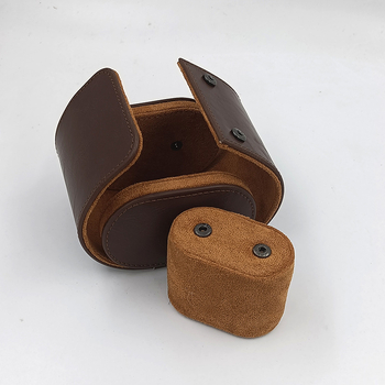 Пътуваща кутия за съхранение на часовник — кожена, ръчно изработена, подаръчна кутия, модел: единична чанта за часовник, марка: Tendo Packaging