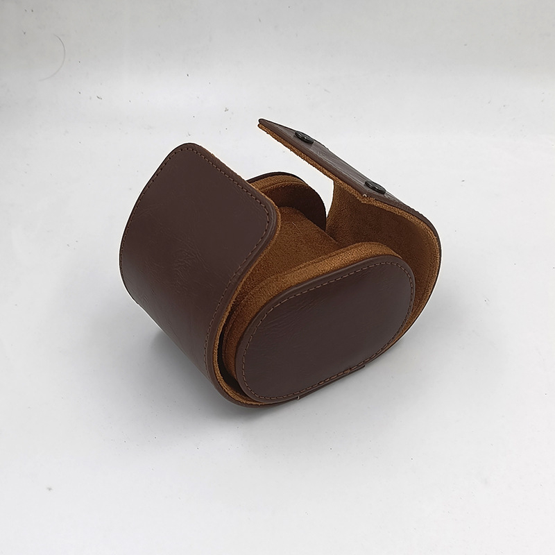 Пътуваща кутия за съхранение на часовник — кожена, ръчно изработена, подаръчна кутия, модел: единична чанта за часовник, марка: Tendo Packaging