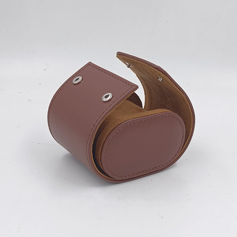 Пътуваща кутия за съхранение на часовник — кожена, ръчно изработена, подаръчна кутия, модел: единична чанта за часовник, марка: Tendo Packaging