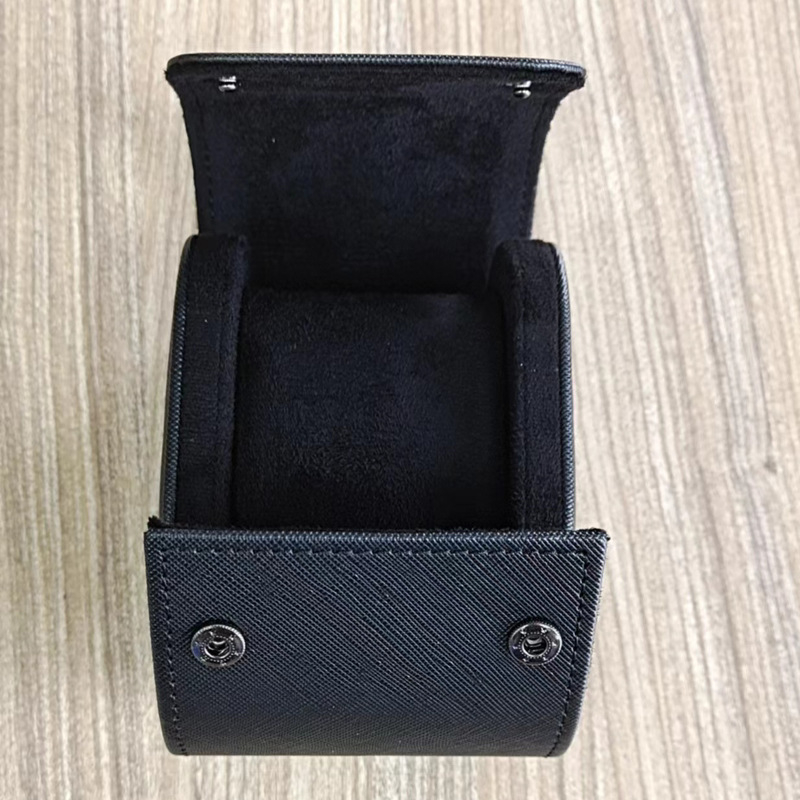 Пътуваща кутия за съхранение на часовник — кожена, ръчно изработена, подаръчна кутия, модел: единична чанта за часовник, марка: Tendo Packaging