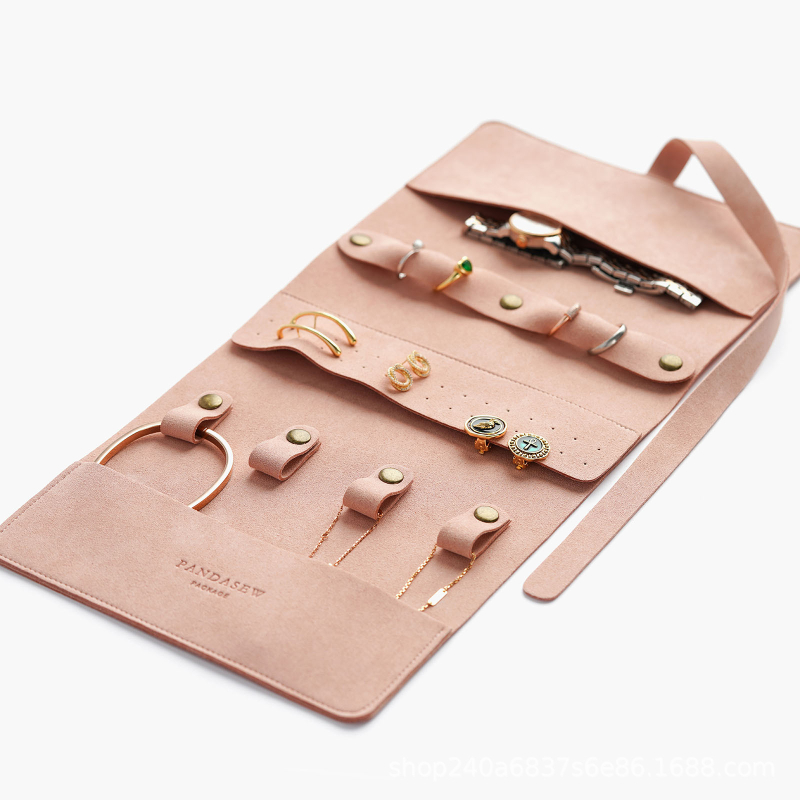 Sunflower blooms xPandasew Ρολό Κοσμημάτων, Πολυλειτουργικός Οργανωτής από Ύφασμα για Σκουλαρίκια, Δαχτυλίδια, Κολιέ και Ρολόγια