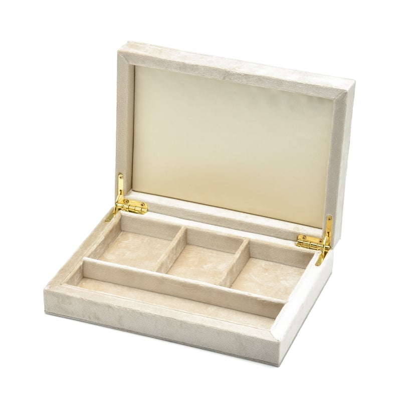 Кутия за бижута NANYUE — кадифена кутия за съхранение, квадратна S30 с подвижен капак, опаковка за продажба