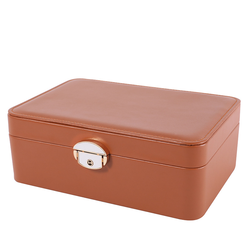 Κουτί αποθήκευσης κοσμημάτων από PU δέρμα, Μεγάλης χωρητικότητας για ρολόγια, κολιέ, βραχιόλια και δαχτυλίδια (Υλικό: PU δέρμα; Σκοπός: αποθήκευση κοσμημάτων; Συσκευασία: κουτί συσκευασίας; Επίπεδο συσκευασίας: πωλησιακή/τερματική)