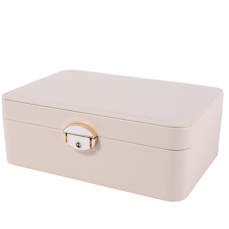 Κουτί αποθήκευσης κοσμημάτων από PU δέρμα, Μεγάλης χωρητικότητας για ρολόγια, κολιέ, βραχιόλια και δαχτυλίδια (Υλικό: PU δέρμα; Σκοπός: αποθήκευση κοσμημάτων; Συσκευασία: κουτί συσκευασίας; Επίπεδο συσκευασίας: πωλησιακή/τερματική)