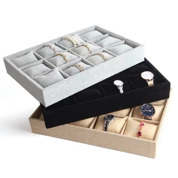 Δίσκος προβολής κοσμημάτων με μαξιλαράκι – συνθετικό υλικό, συσκευασία κοσμημάτων, μάρκα Liyan Packaging