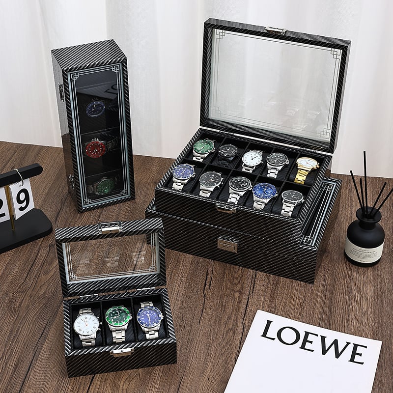 На склад: дървена кутия за съхранение на часовници, горещ печат със ситопечат, опаковка за бижута, модел 3-12