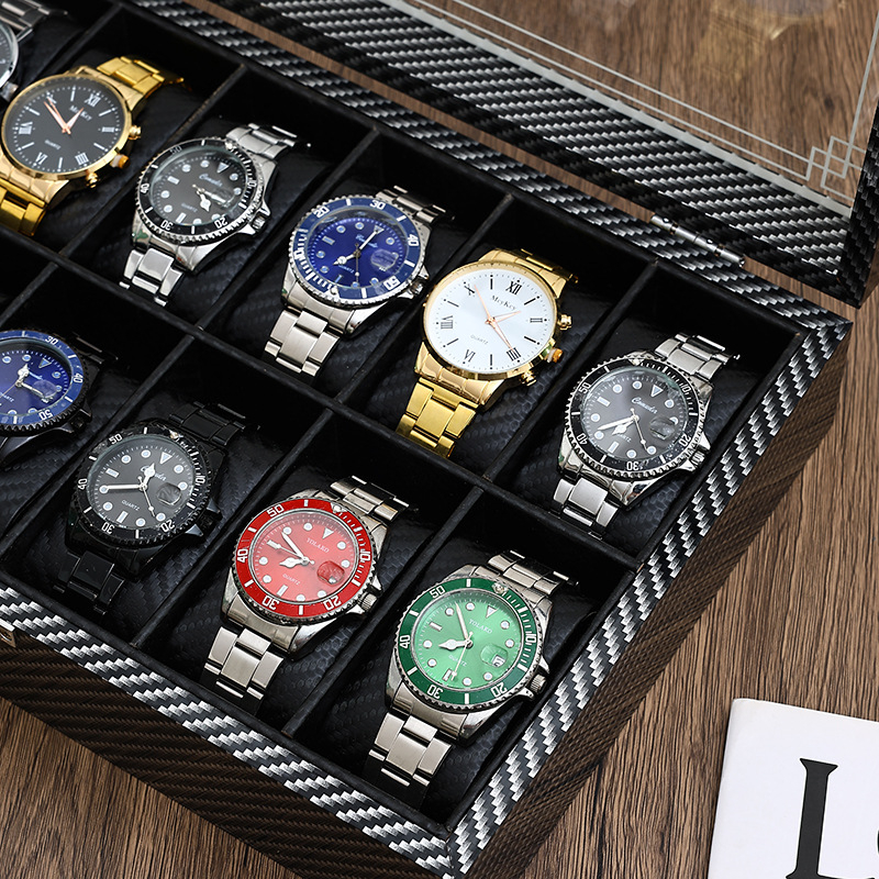 На склад: дървена кутия за съхранение на часовници, горещ печат със ситопечат, опаковка за бижута, модел 3-12