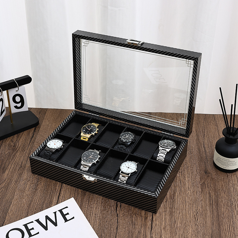 На склад: дървена кутия за съхранение на часовници, горещ печат със ситопечат, опаковка за бижута, модел 3-12