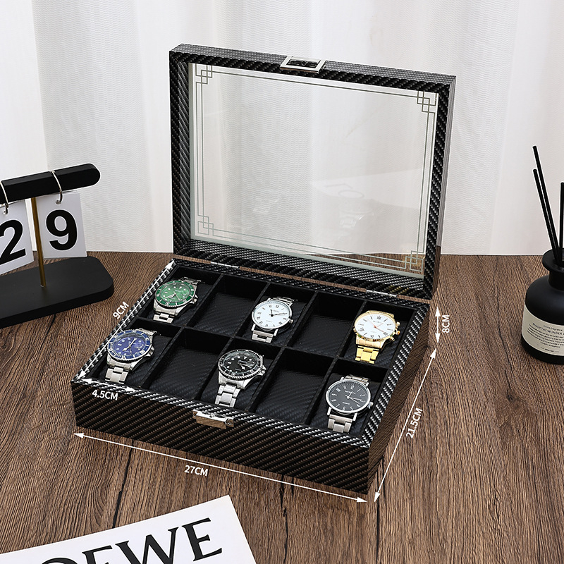 На склад: дървена кутия за съхранение на часовници, горещ печат със ситопечат, опаковка за бижута, модел 3-12