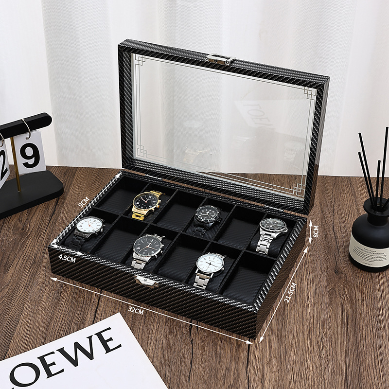 На склад: дървена кутия за съхранение на часовници, горещ печат със ситопечат, опаковка за бижута, модел 3-12