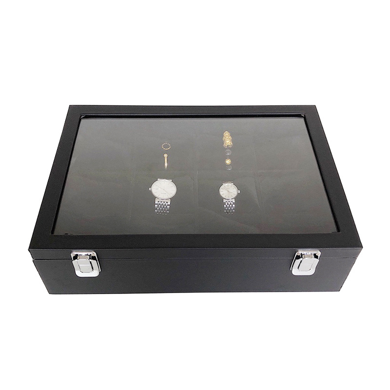 Κουτί κοσμημάτων ανθεκτικό στη σκόνη με 12 διαμερίσματα για προβολή και αποθήκευση; ύφασμα, σακούλα συσκευασίας, ειδική συσκευασία κοσμημάτων