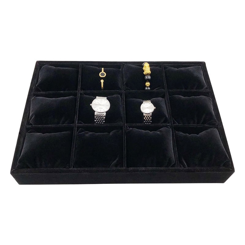 Κουτί κοσμημάτων ανθεκτικό στη σκόνη με 12 διαμερίσματα για προβολή και αποθήκευση; ύφασμα, σακούλα συσκευασίας, ειδική συσκευασία κοσμημάτων