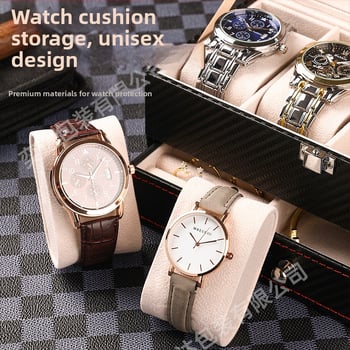 Двоен слой кутия за съхранение на часовници и бижута, 4 отделения, PU кожа + MDF, на склад, марка Yida, предназначена за опаковане на бижута