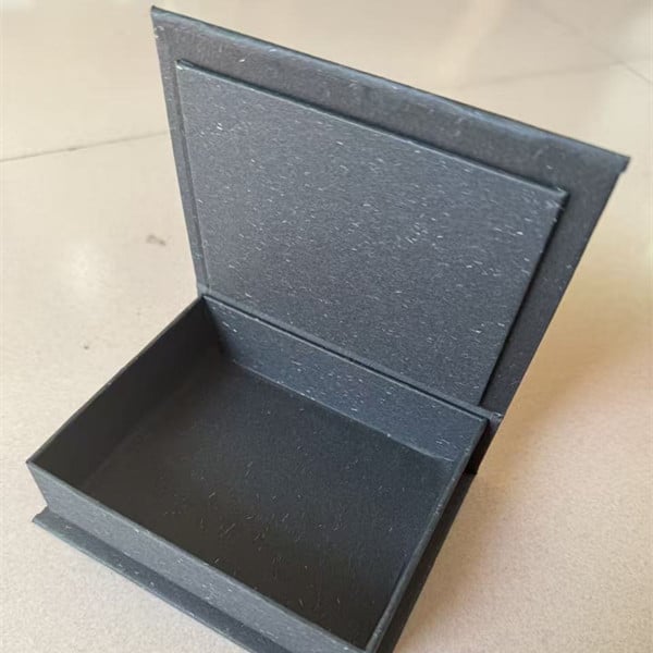 Κουτί δώρου κοσμημάτων με μαγνητικό καπάκι-αναδιπλούμενο, γκραφί σχέδιο, Kraft χαρτί για κολιέ και βραχιόλια, διπλό καπάκι, σκληρή συσκευασία