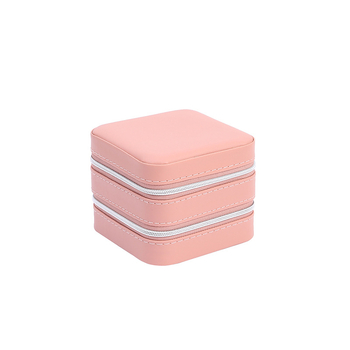 JUXIN Ékszeres Tároló Doboz – Kétrétegű Cipzár, Hordozható Utazási Szervező, Testreszabható, Kompozit Anyagból