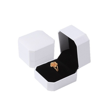 Κουτί κοσμημάτων οκταγωνικό, δερματόχαρτον κάλυμμα, συσκευασία κοσμημάτων, μάρκα Zhen box