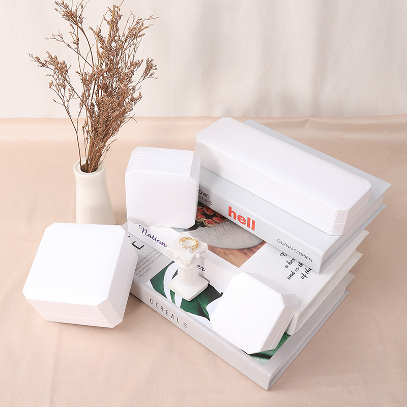 Κουτί κοσμημάτων οκταγωνικό, δερματόχαρτον κάλυμμα, συσκευασία κοσμημάτων, μάρκα Zhen box