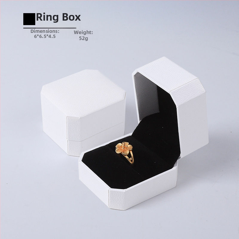 Κουτί κοσμημάτων οκταγωνικό, δερματόχαρτον κάλυμμα, συσκευασία κοσμημάτων, μάρκα Zhen box