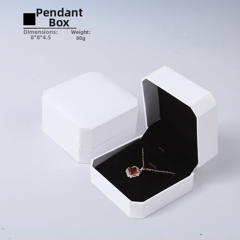 Κουτί κοσμημάτων οκταγωνικό, δερματόχαρτον κάλυμμα, συσκευασία κοσμημάτων, μάρκα Zhen box