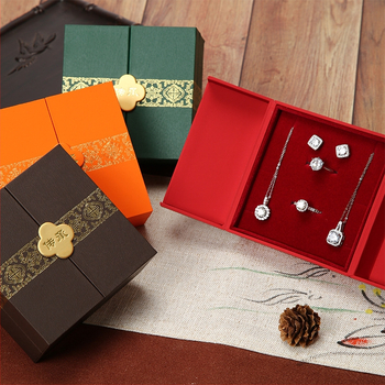 Κουτί κοσμημάτων με διπλό άνοιγμα – κλασικός σχεδιασμός, υλικό σκληρό χαρτί, συσκευασία κοσμημάτων