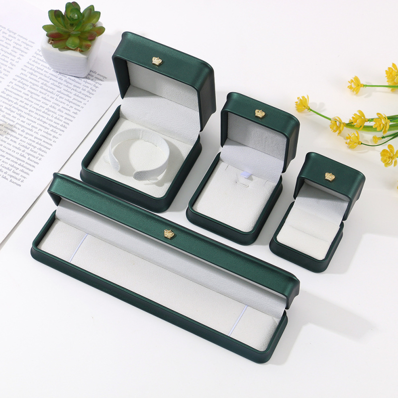 PU kožna kutija za nakit Jinrong Packaging – kutije za prsten, privjesak i narukvicu, kutija za pakiranje