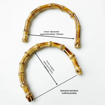 Бамбукова дръжка за чанта SW-0938, Autonomy, ретро национален стил, материал: бамбук, персонализирана обработка, за чанти