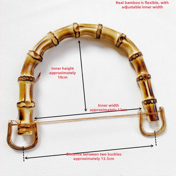 Бамбукова дръжка за чанта SW-0938, Autonomy, ретро национален стил, материал: бамбук, персонализирана обработка, за чанти