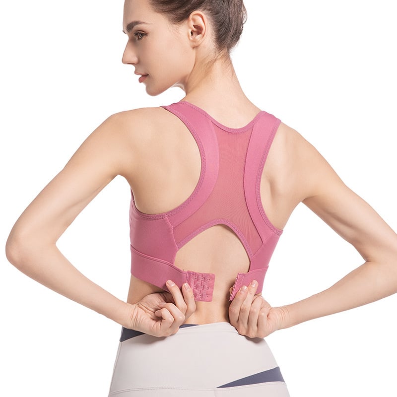 Αθλητικό σουτιέν χωρίς τιράντες από νάιλον, πλήρους κάλυψης, με μεσαίο σχήμα κυπέλου, διαπνέον, για γιόγκα και άσκηση