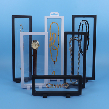 Pikk plastist hoiukarp ja eksponeerimise kasti helmeste ja kellade jaoks tolmukindla tihendusega (injektsiooni vormimine, ultraheli töötlemine; pakkimine shrink wrap; üldine pakkimine)