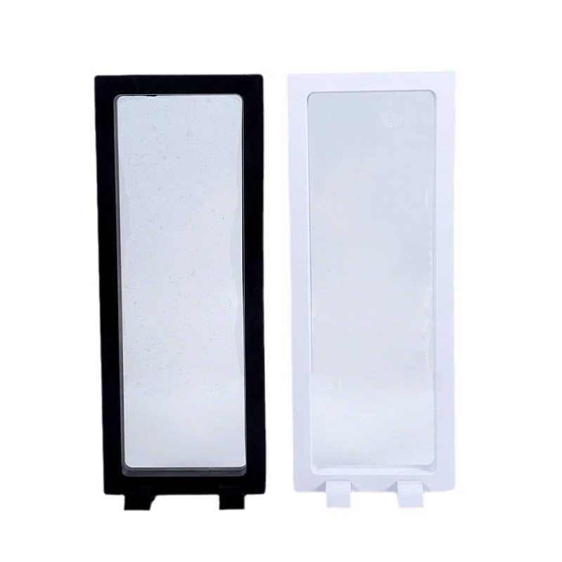 Pikk plastist hoiukarp ja eksponeerimise kasti helmeste ja kellade jaoks tolmukindla tihendusega (injektsiooni vormimine, ultraheli töötlemine; pakkimine shrink wrap; üldine pakkimine)