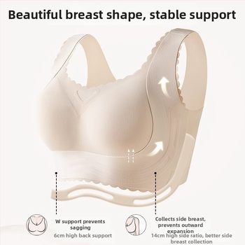 Σουτιέν εγκυμοσύνης χωρίς ραφές για αθλήματα | πλήρης κάλυψη, λεπτά διαμορφωμένες κάψες, διαπνέον νάιλον, τέσσερις σειρές αγκιστρωμάτων στην πλάτη, σταθερές διπλές τιράντες