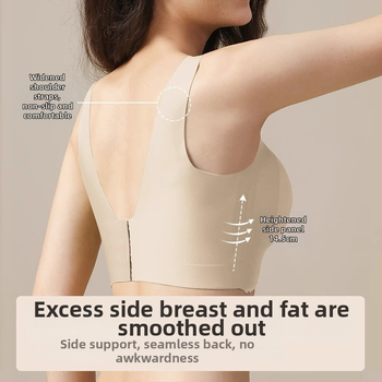 Σουτιέν εγκυμοσύνης χωρίς ραφές για αθλήματα | πλήρης κάλυψη, λεπτά διαμορφωμένες κάψες, διαπνέον νάιλον, τέσσερις σειρές αγκιστρωμάτων στην πλάτη, σταθερές διπλές τιράντες