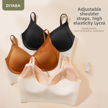 Butoxite Αθλητικό σουτιέν χωρίς ραφές με U‑πλάτη, ασύρματο, με 3/4 κάλυμμα και λεπτές φόρμες, σταθερά διπλά λουριά, διαπνέον και στηρίζει.