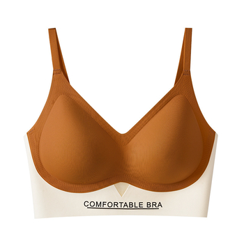 Butoxite Αθλητικό σουτιέν χωρίς ραφές με U‑πλάτη, ασύρματο, με 3/4 κάλυμμα και λεπτές φόρμες, σταθερά διπλά λουριά, διαπνέον και στηρίζει.