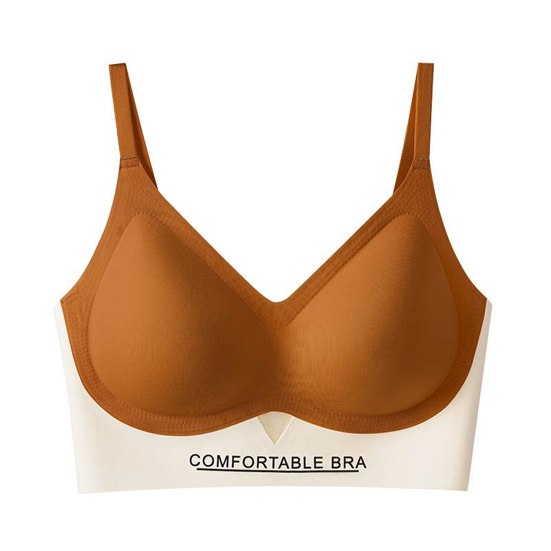 Butoxite Αθλητικό σουτιέν χωρίς ραφές με U‑πλάτη, ασύρματο, με 3/4 κάλυμμα και λεπτές φόρμες, σταθερά διπλά λουριά, διαπνέον και στηρίζει.