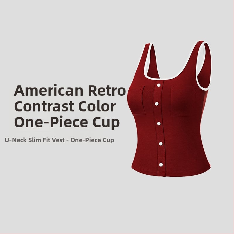 Be rankovių jogos viršūnė su U kaklo iškirpte, Slim-fit, kvėpuojantis viskozės mišinys (92% viskozė, 8% spandeks)