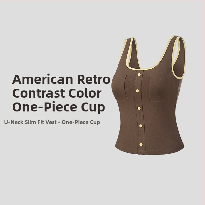 Be rankovių jogos viršūnė su U kaklo iškirpte, Slim-fit, kvėpuojantis viskozės mišinys (92% viskozė, 8% spandeks)