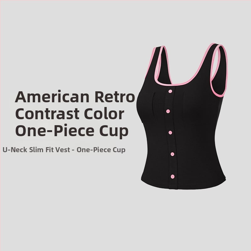 Be rankovių jogos viršūnė su U kaklo iškirpte, Slim-fit, kvėpuojantis viskozės mišinys (92% viskozė, 8% spandeks)