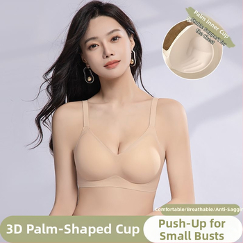 Σουτιέν για μικρό στήθος: Κύπελλο 3/4, μορφοποιημένο κύπελλο με λεπτό επάνω μέρος και παχύτερο κάτω, πίσω τρεις σειρές αγκράφες, σταθερά διπλά λουριά, μαλακή στήριξη, συγκέντρωση και ελαφρύ push-up