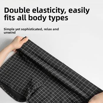 Vīriešu kokvilnas bokseršorti, elpojoši, bez šuvēm, vidēji augsta josta, brīvā piegriezuma